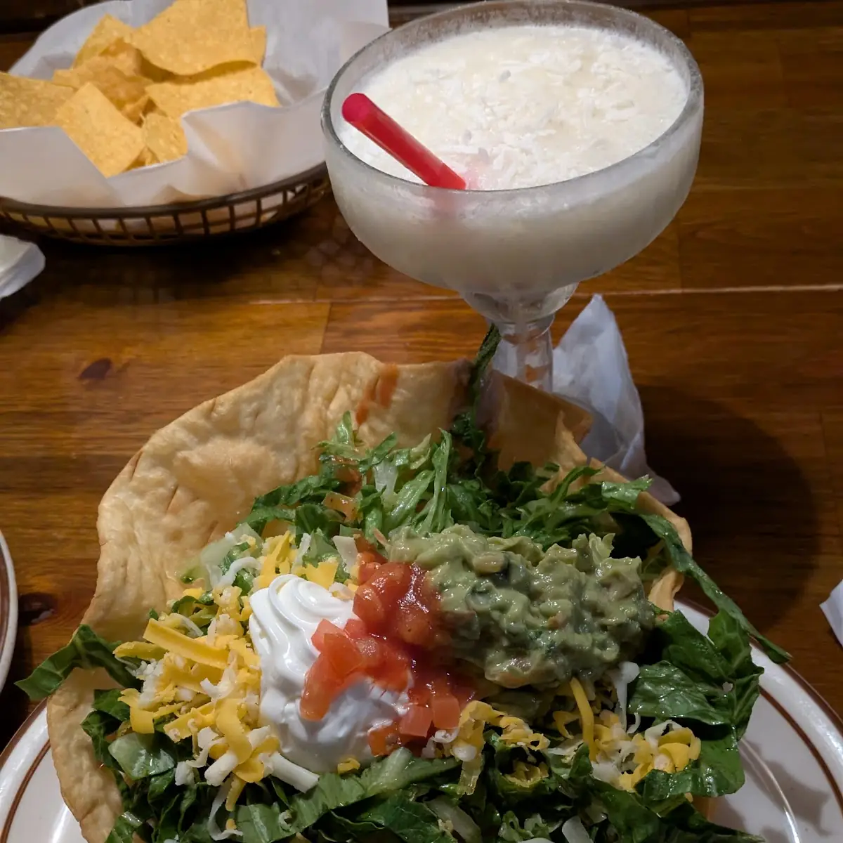 Chile Verde Taco Salad