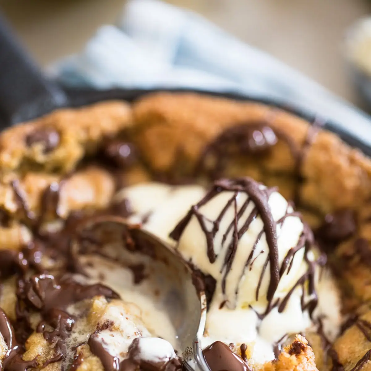 Warm Chocolate Chip Cookie Skillet