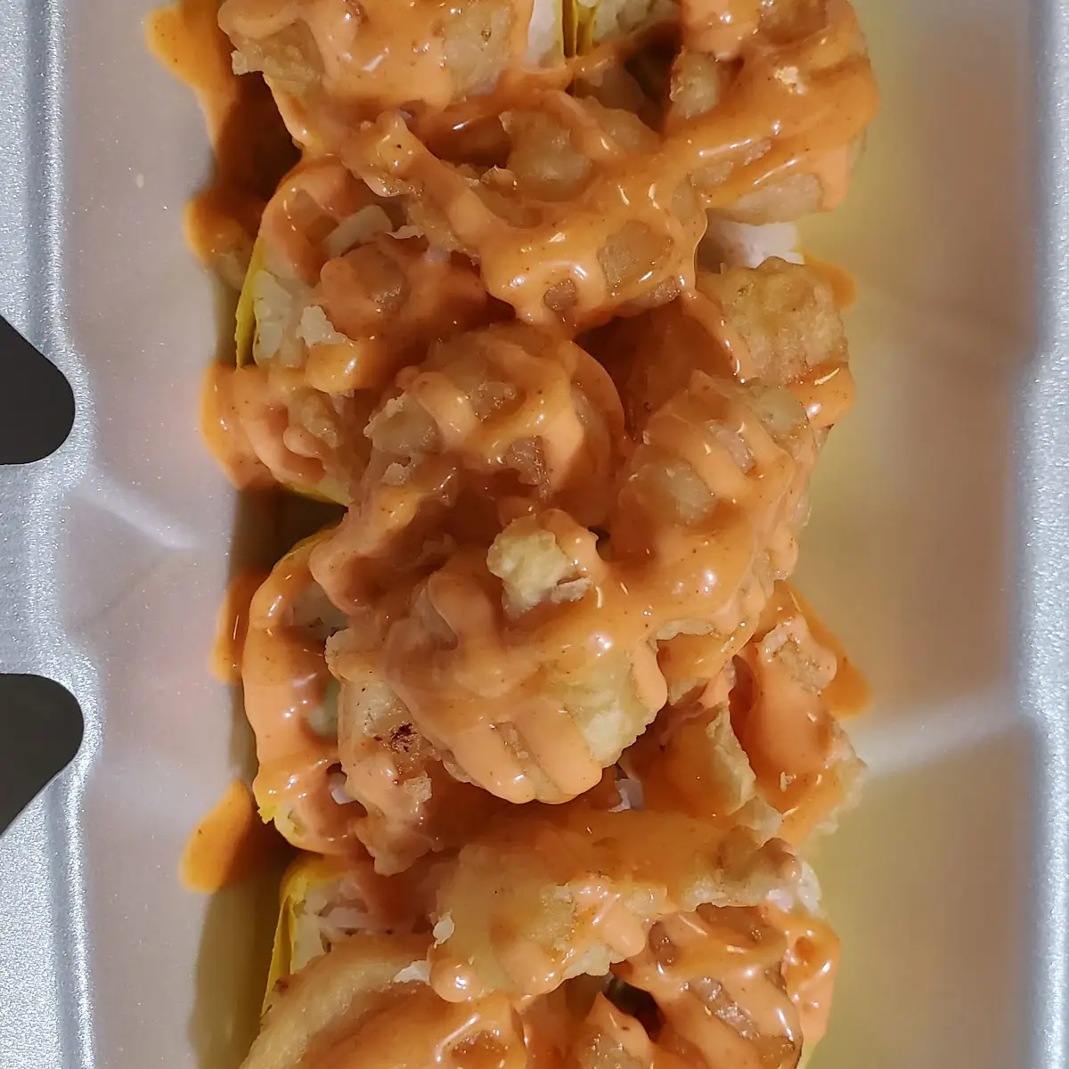 Volcano Lava Roll with Soy Paper