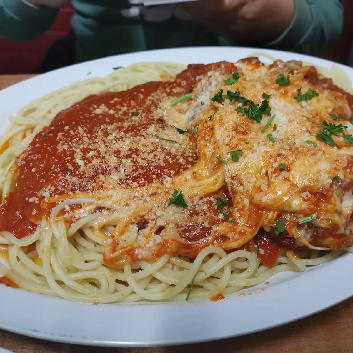 Veal Parmesan Pasta