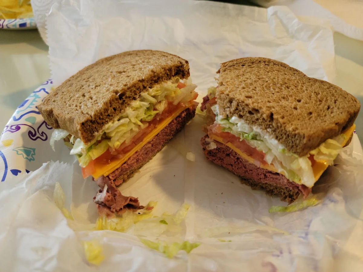 Roast Beef and Cheese Sandwich