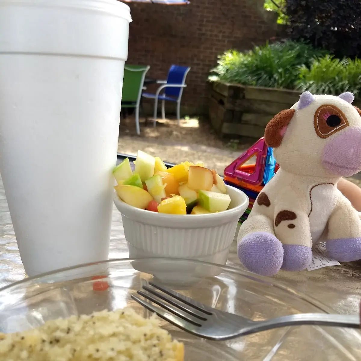 Fruit Cup and Poppy Seed Muffin