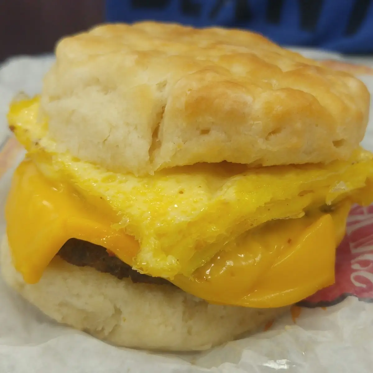 Sausage Egg and Cheese Biscuit