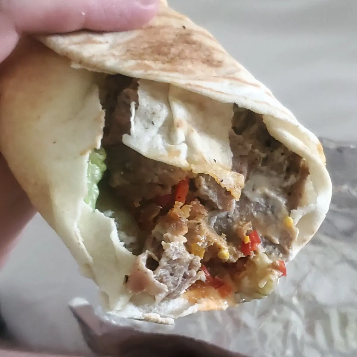 Beef Shawarma Sandwich Spicy
