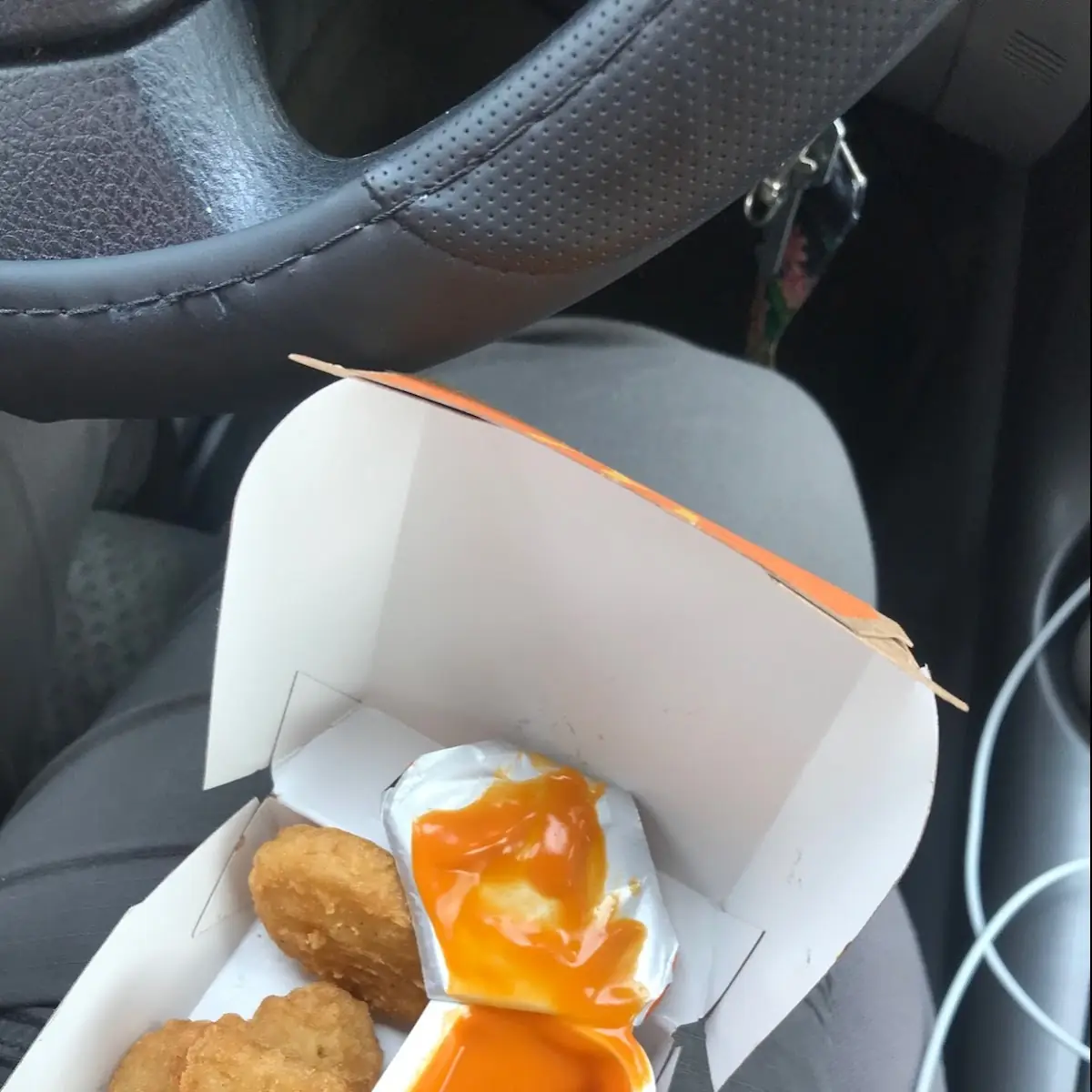 Warm Chicken Nuggets with Buffalo Sauce