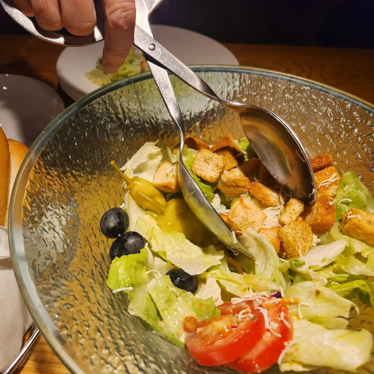 Salad and Bread Sticks