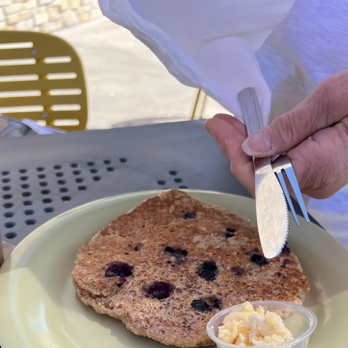 Oatmeal Blueberry Pancakes