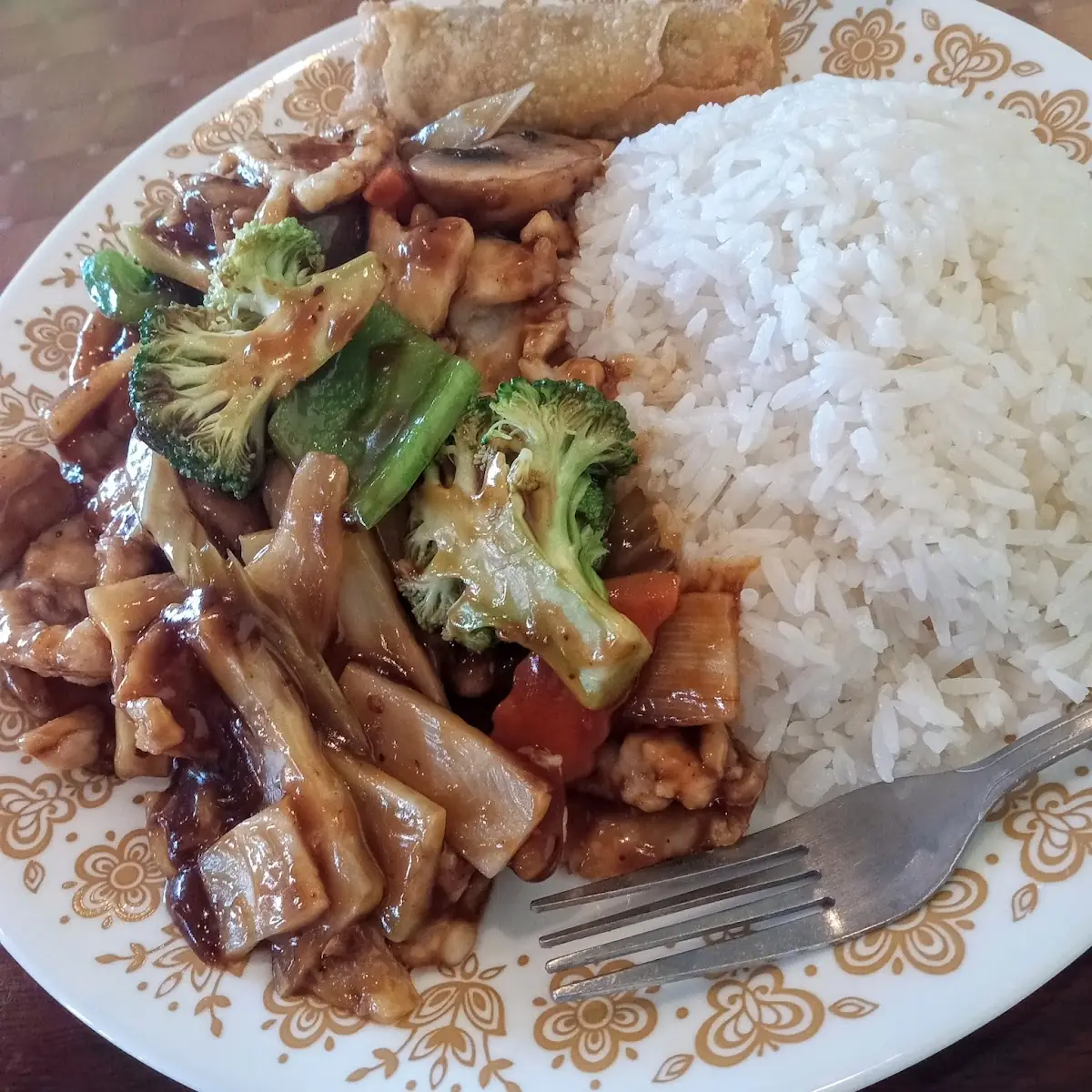 Hunan Chicken w White Rice
