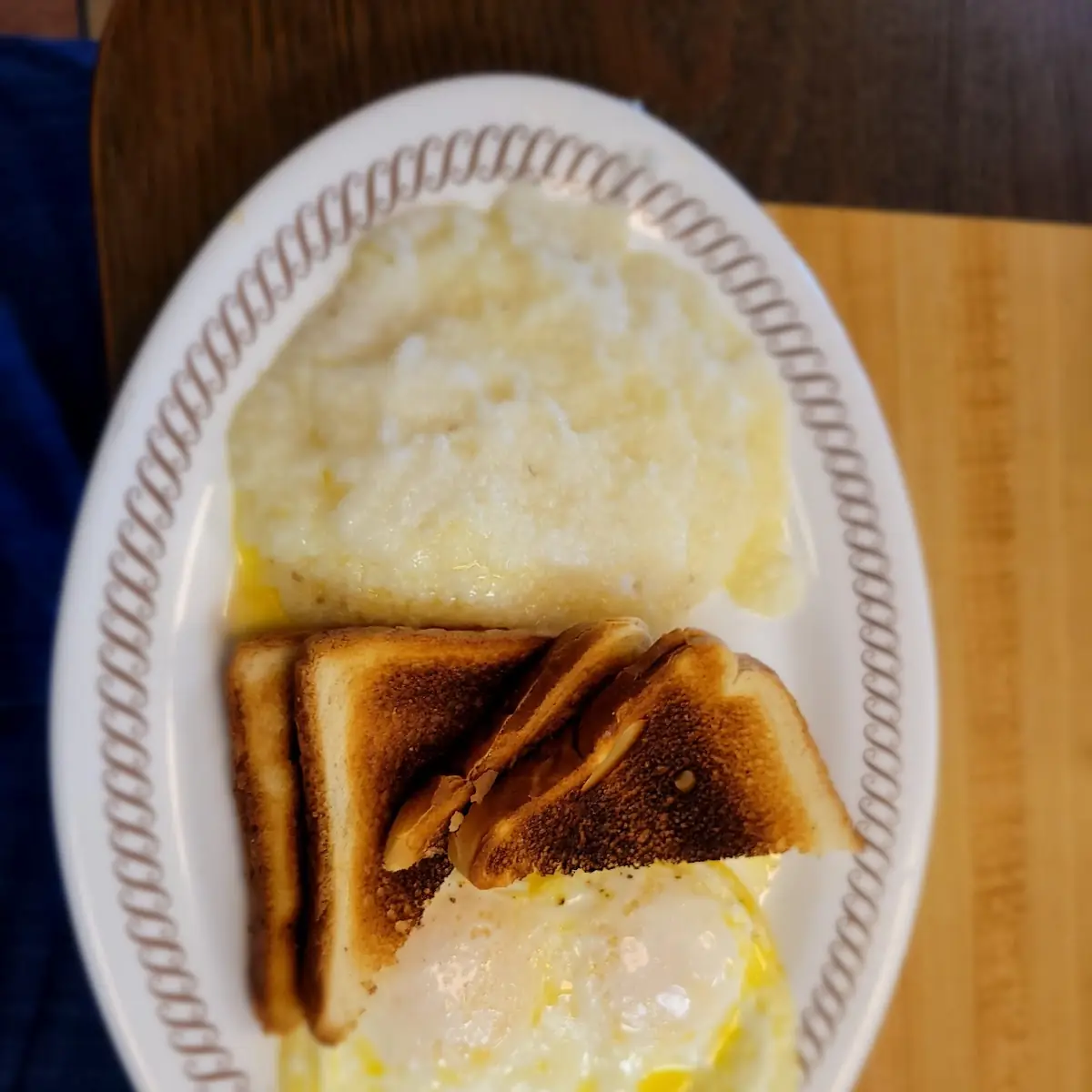 Sausage Egg & Cheese Grits Bowl Grilled Biscuit & Beverage