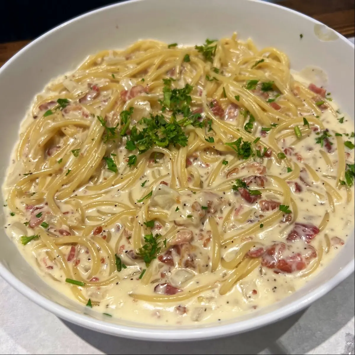 Spaghetti Bacon Carbonara