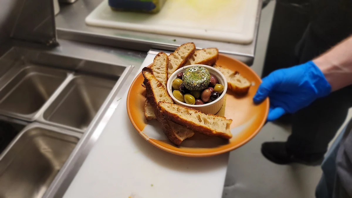 Olives and Goat Cheese