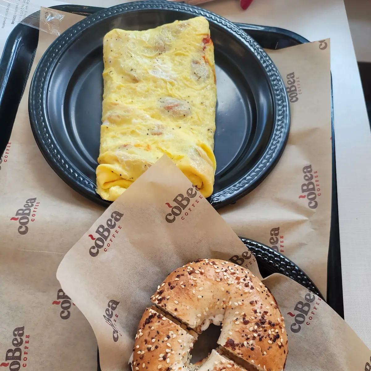 Scrambled Eggs with Bagels