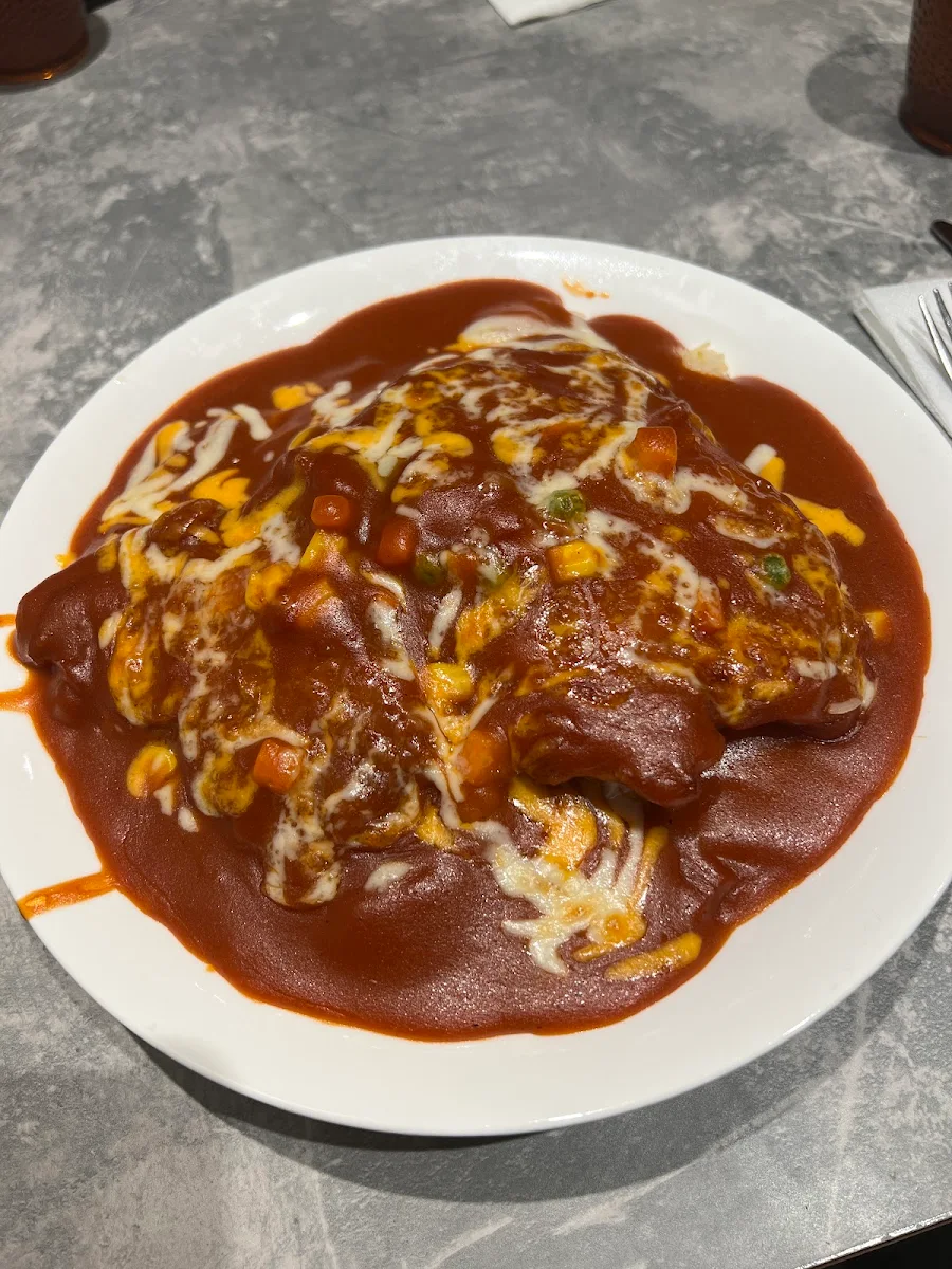 Baked Pork Chop with Tomato Sauce on Rice, Golden Harbor Chinese Restaurant