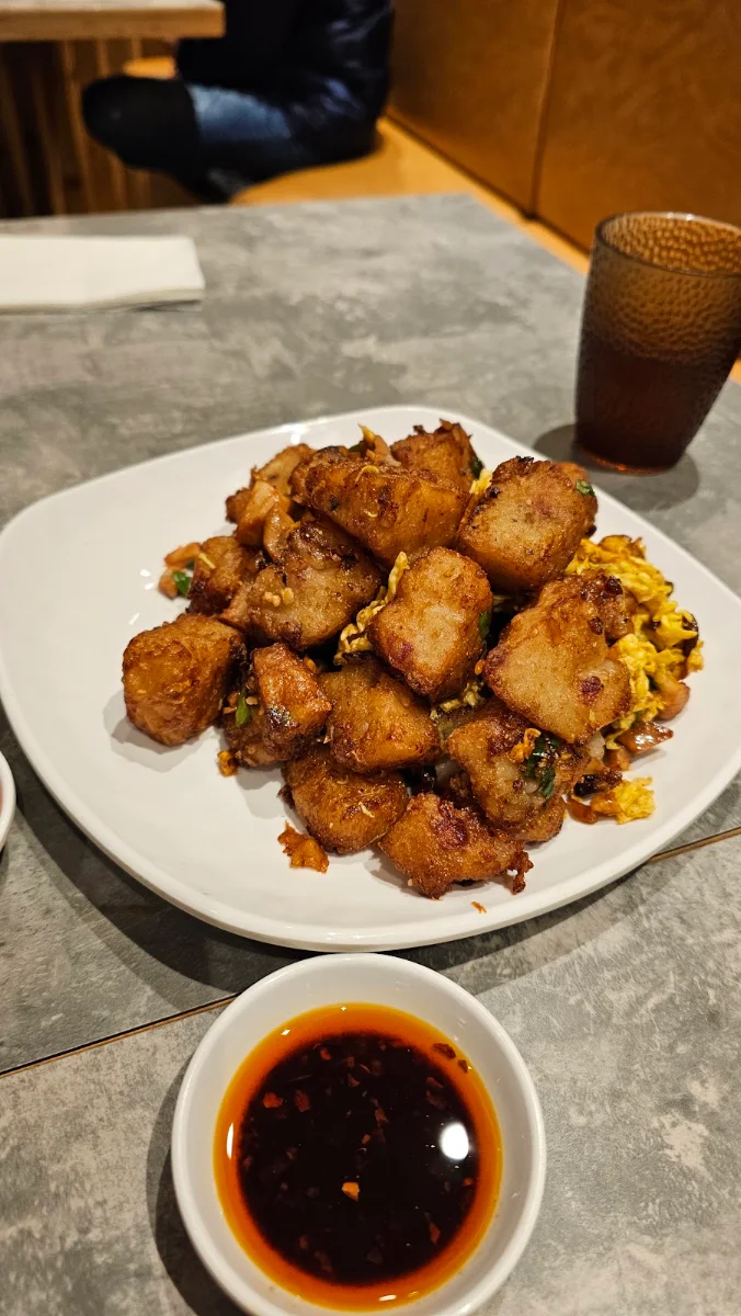 Chinese Sausage Turnip Cake, Golden Harbor Chinese Restaurant