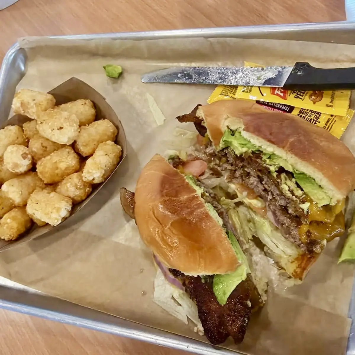 Bacon Burger with Avocado