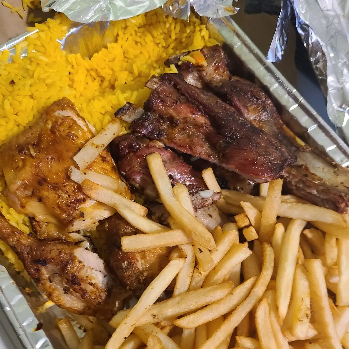BBQ Pork Ribs and Chicken Combo