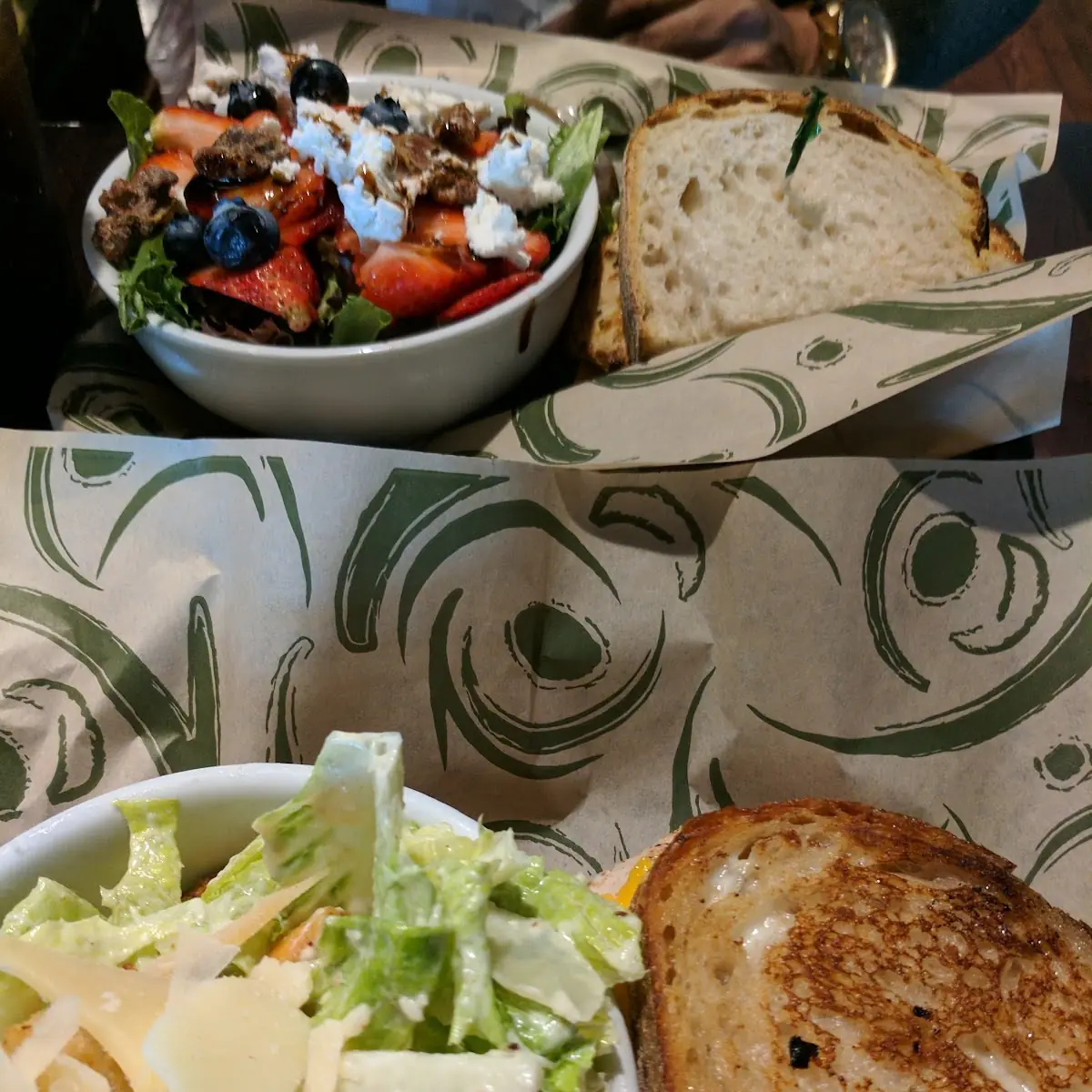 1 2 Grilled Cheese and Salad Combo