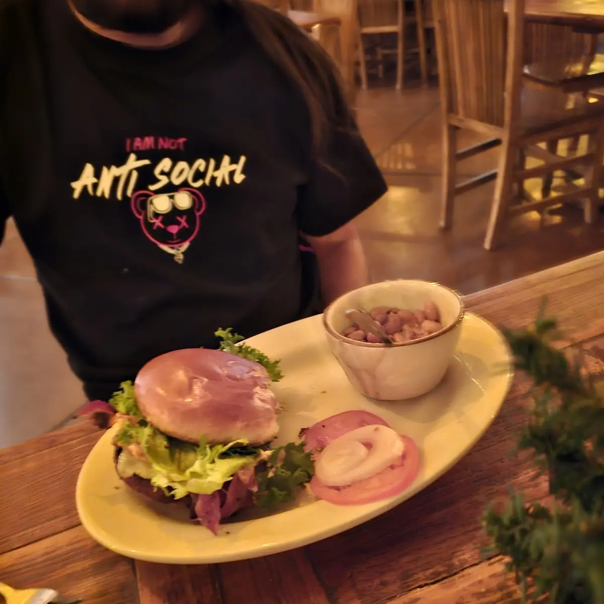 Wrangler Burger and Cowboy Beans