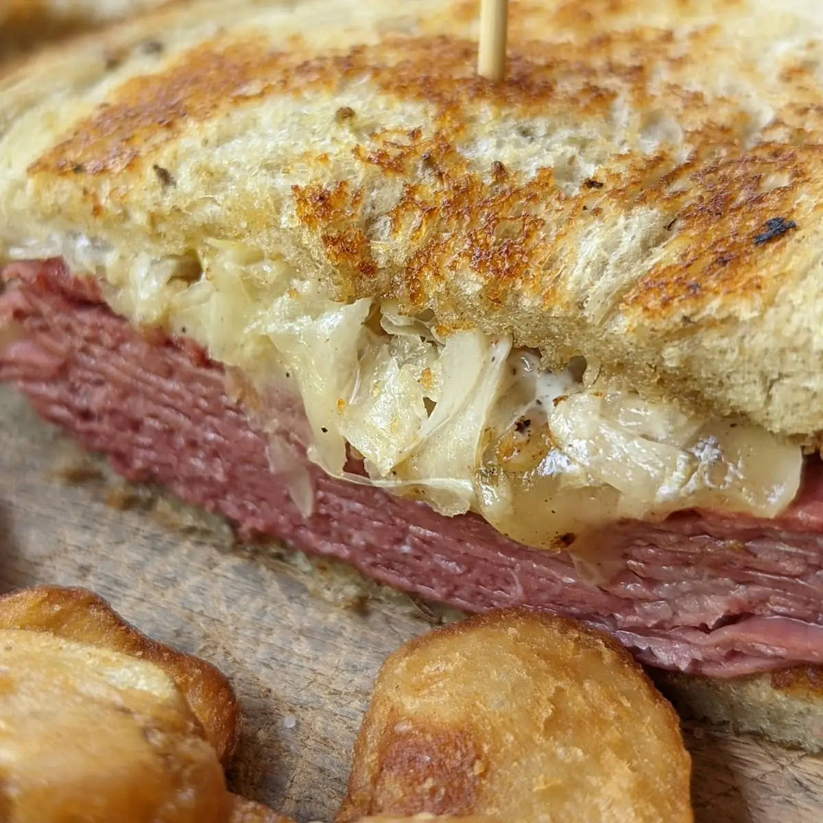 Fried Bologna Sandwich