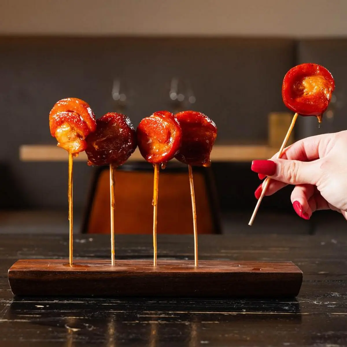 Pork Belly Lollipops