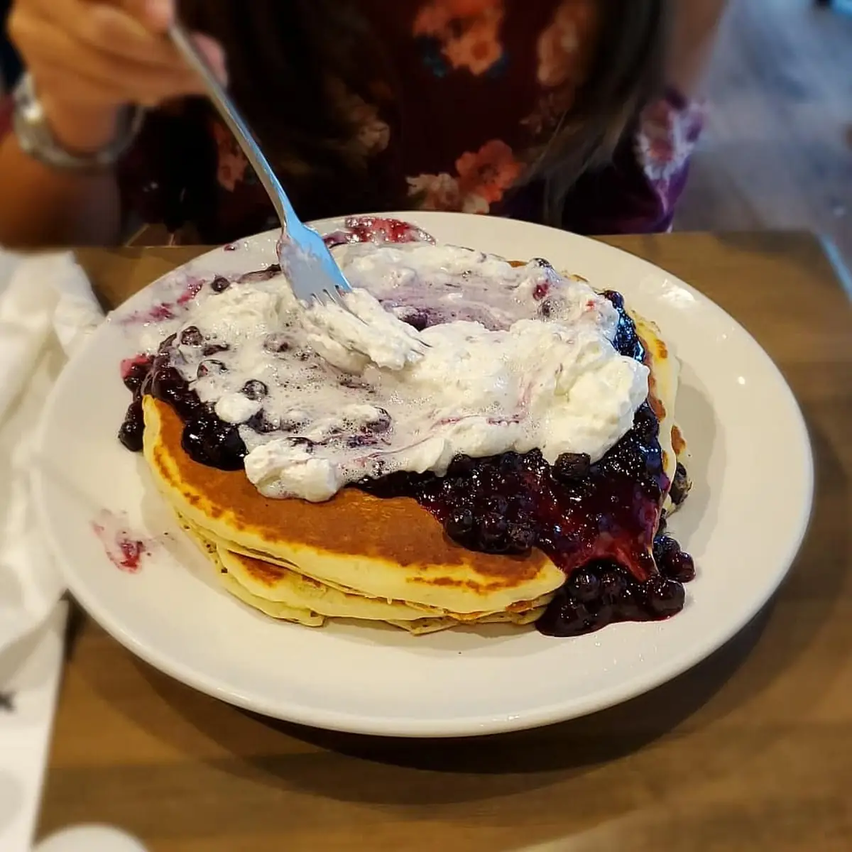 Cinnamon Blueberry Pancakes