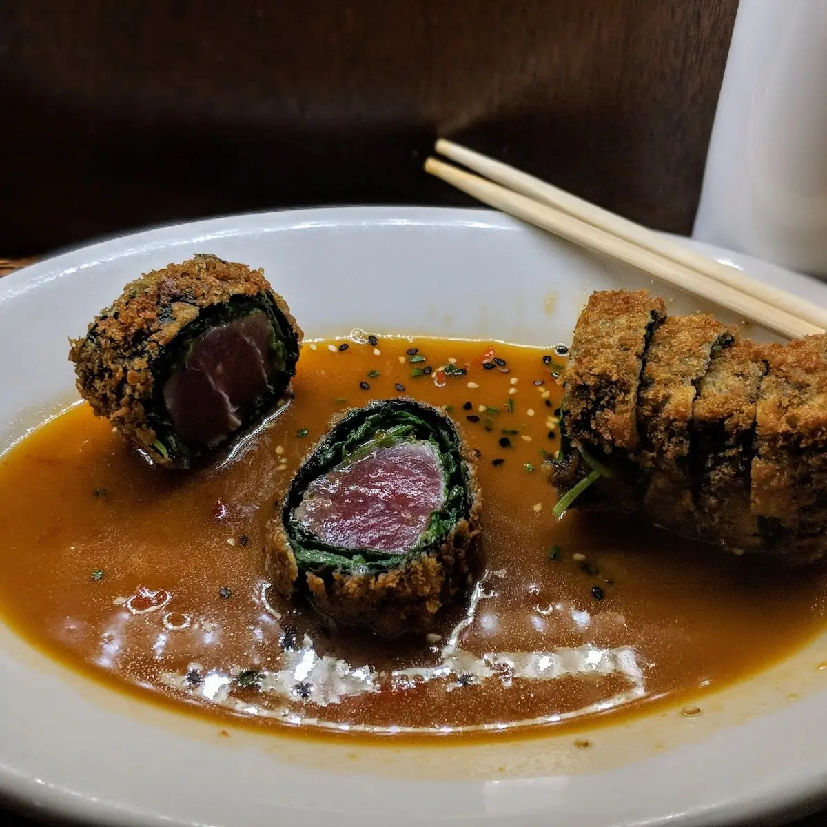 Panko Crusted Ahi Tuna Sashimi