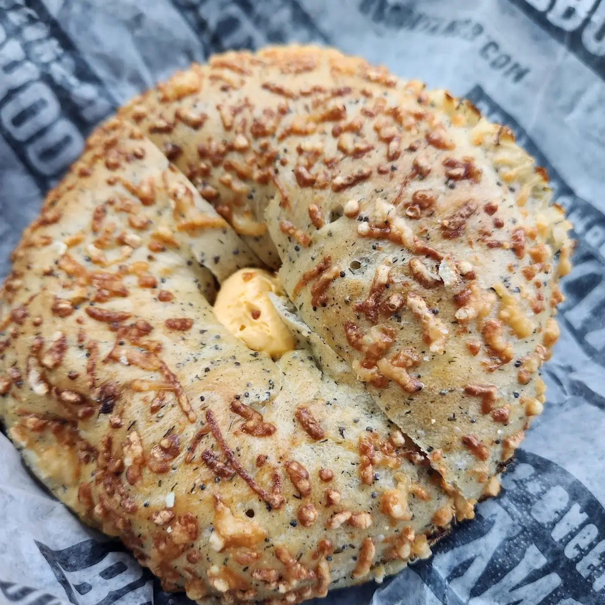 Apple Cinnamon Bagel with Apple Cinnamon Cream Cheese