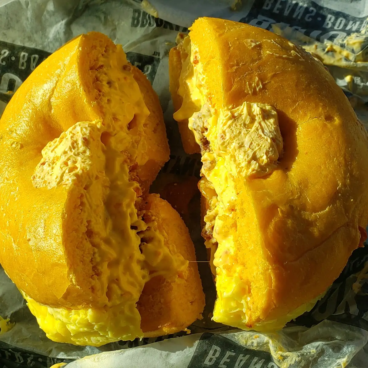 Bacon Egg Cheese Bagel with Bacon Cheese