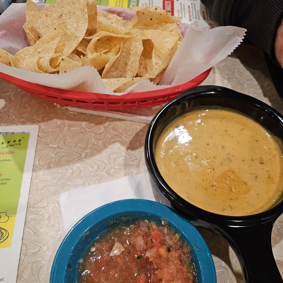 Queso Dip and Salsa