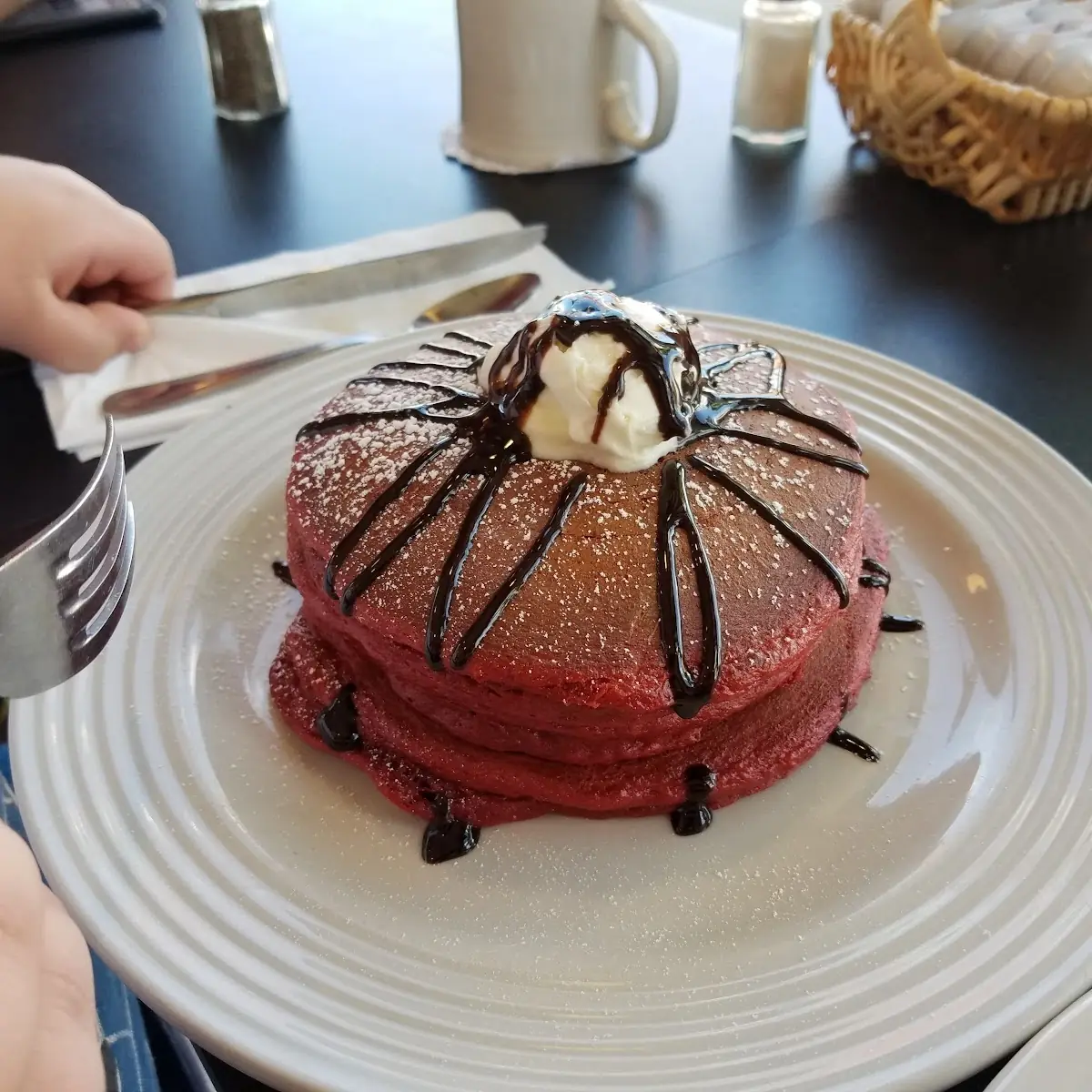 Red Velvet Pancakes