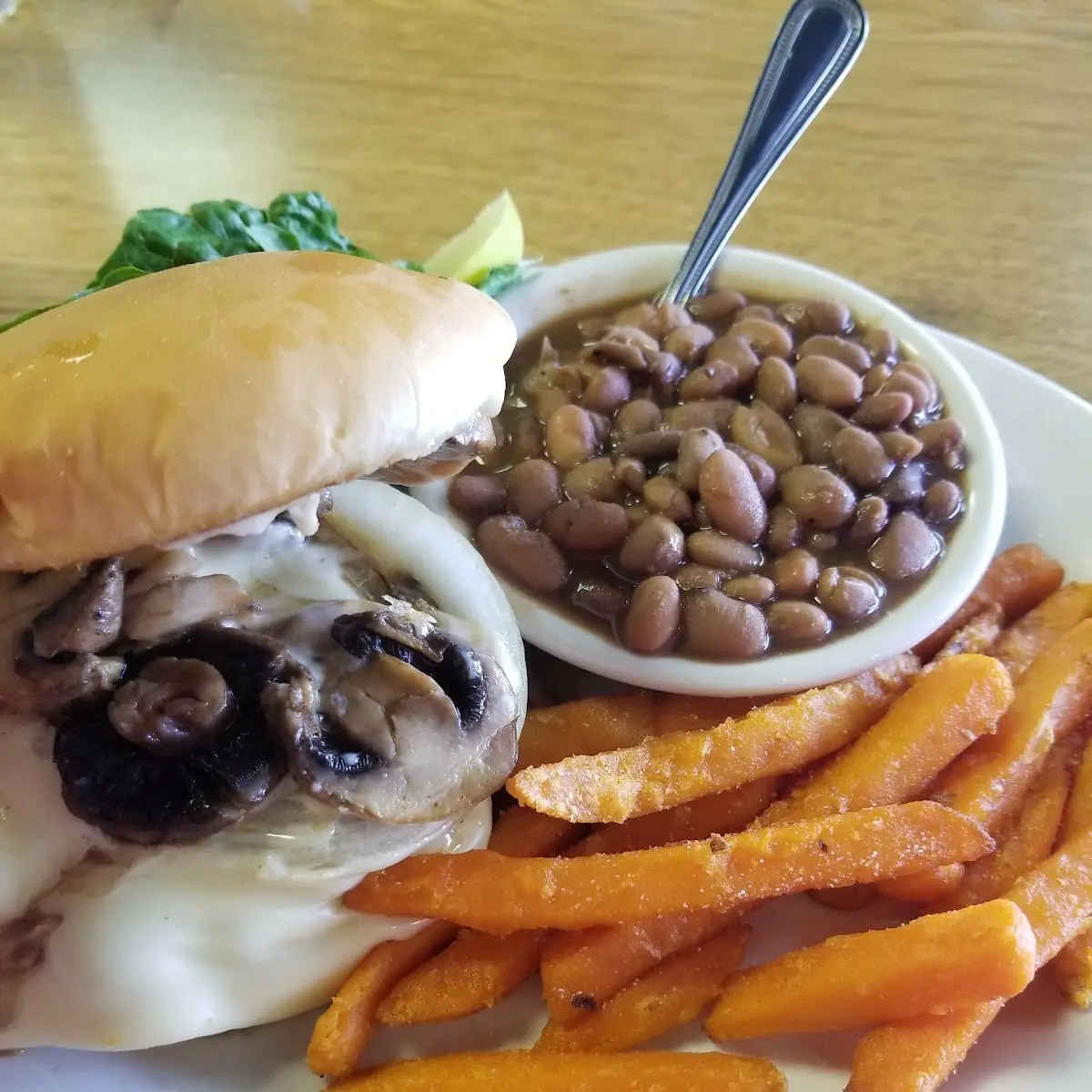 Mushroom Swiss Burger