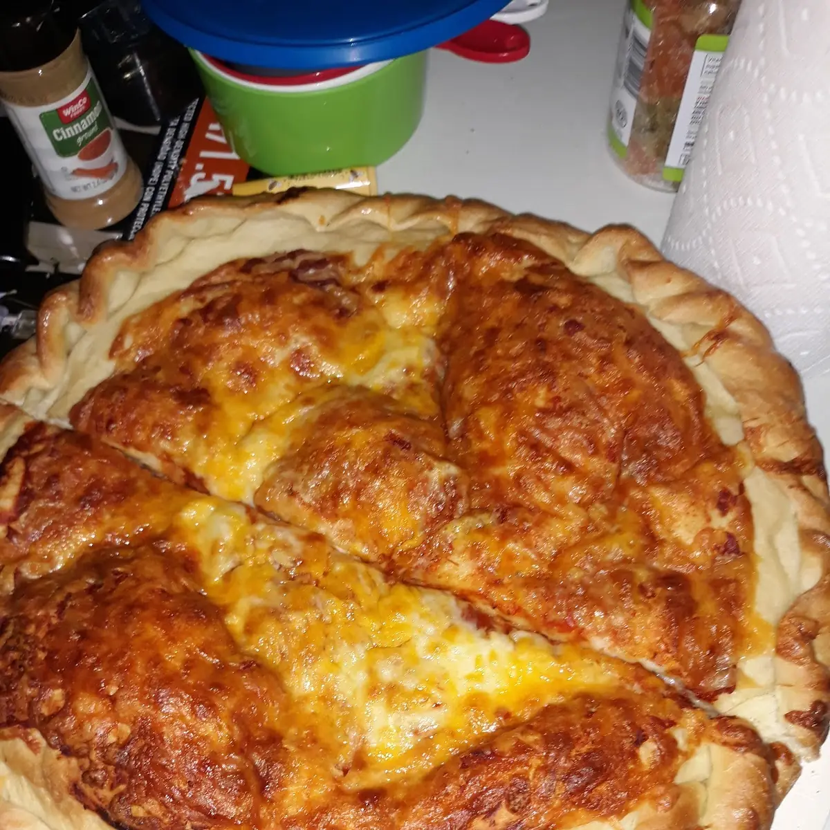 Two Layer Pizza Top View