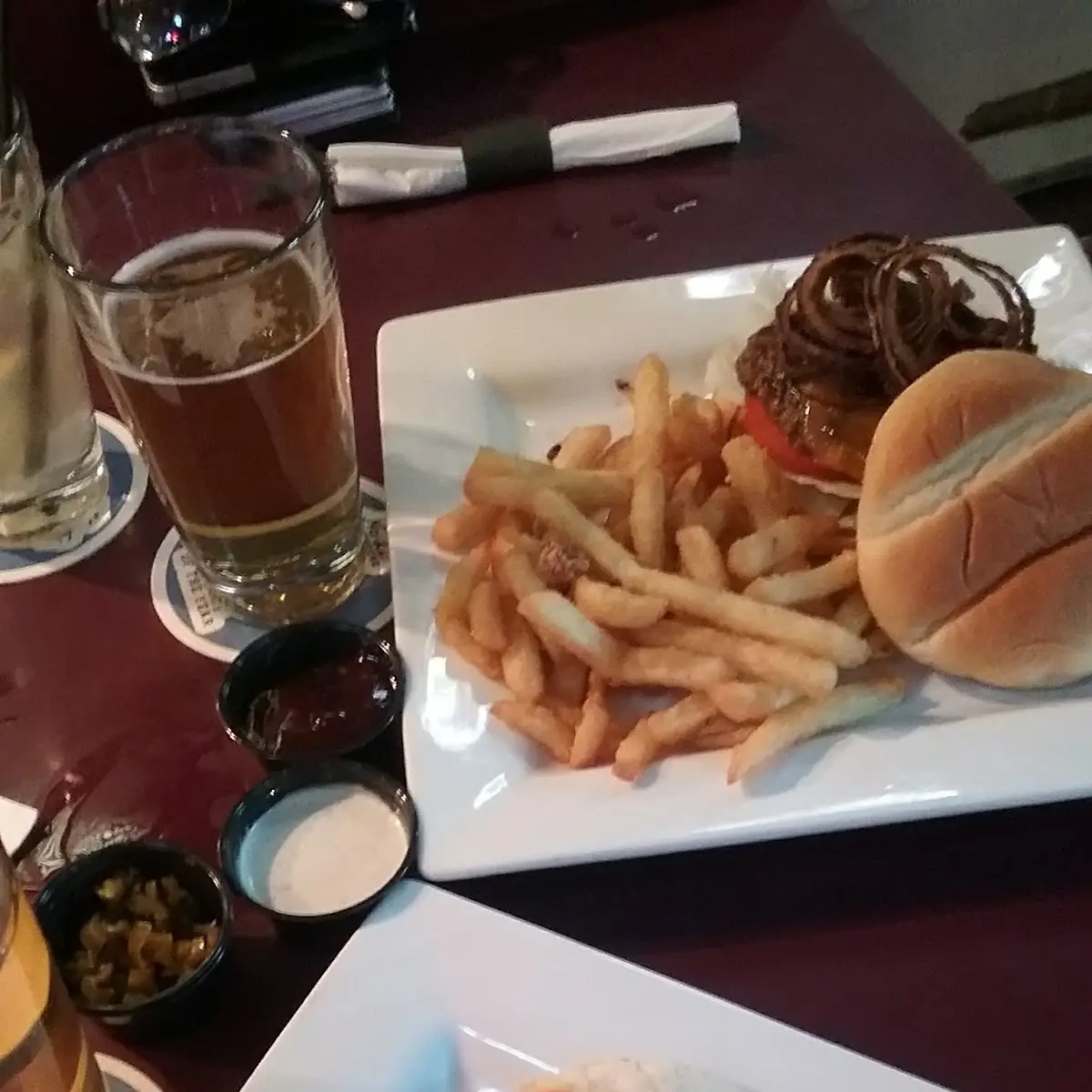 Chicken Quesadilla & Burger & Fries