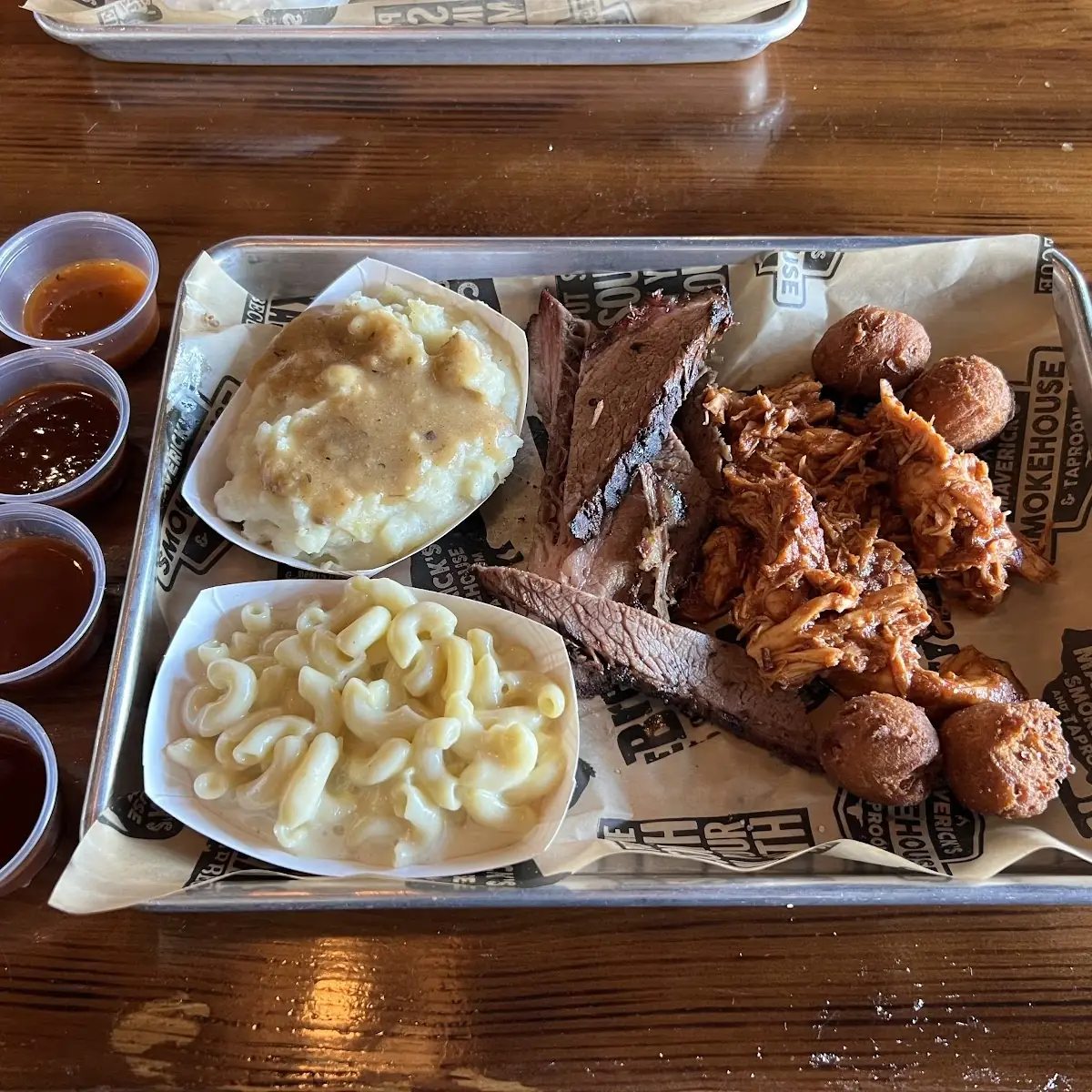 Two Meat Combo Pulled Pork and Brisket Plate