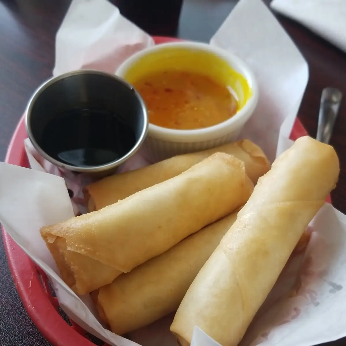 Basket of Egg Rolls