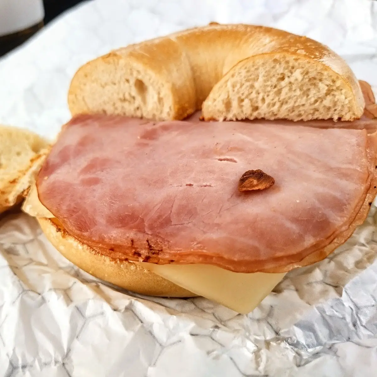 Ham 2 Eggs & Swiss Plain Bagel