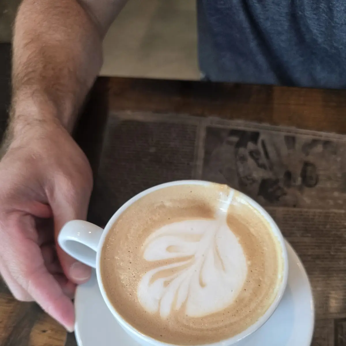 Large Mocha with Almond Milk