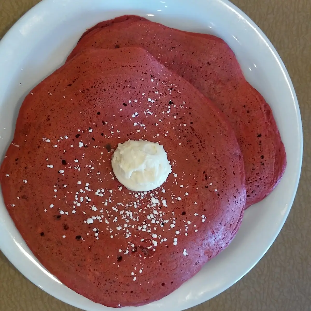 Red Velvet Pancakes