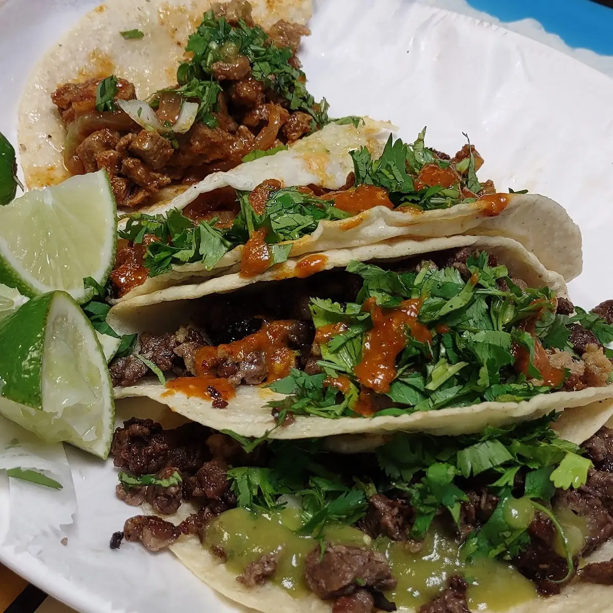 Assorted Street Tacos with Salsa
