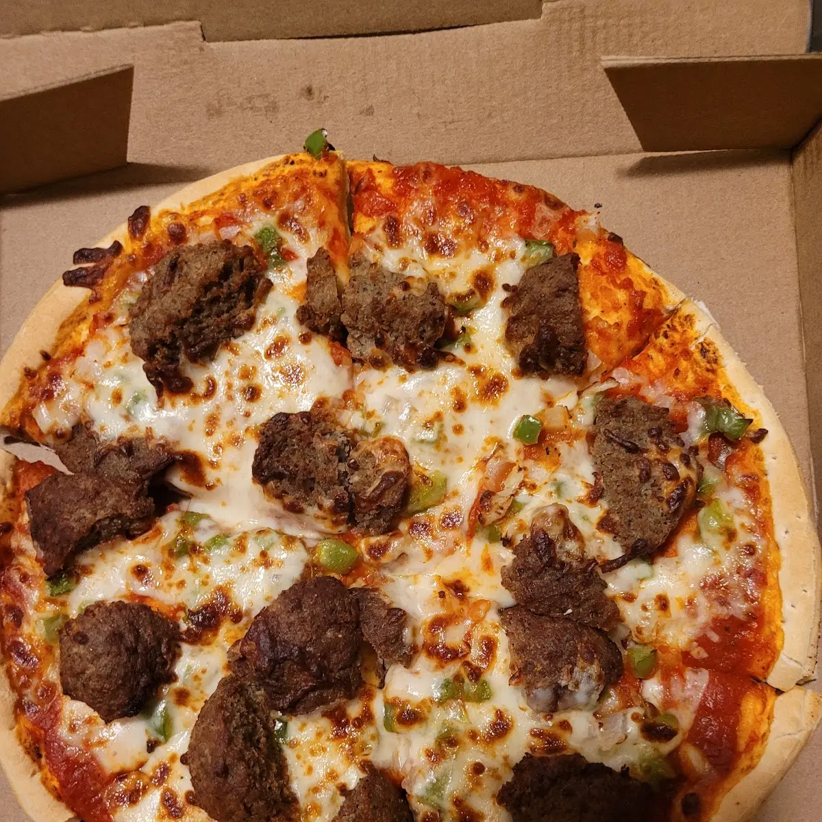 Meatball Pizza
