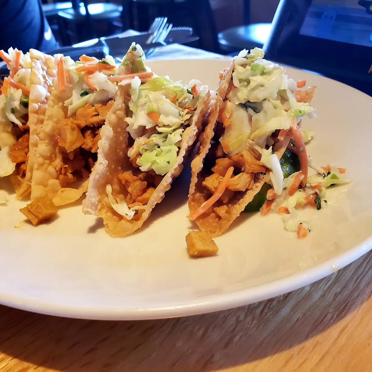 Won Ton Chicken Tacos