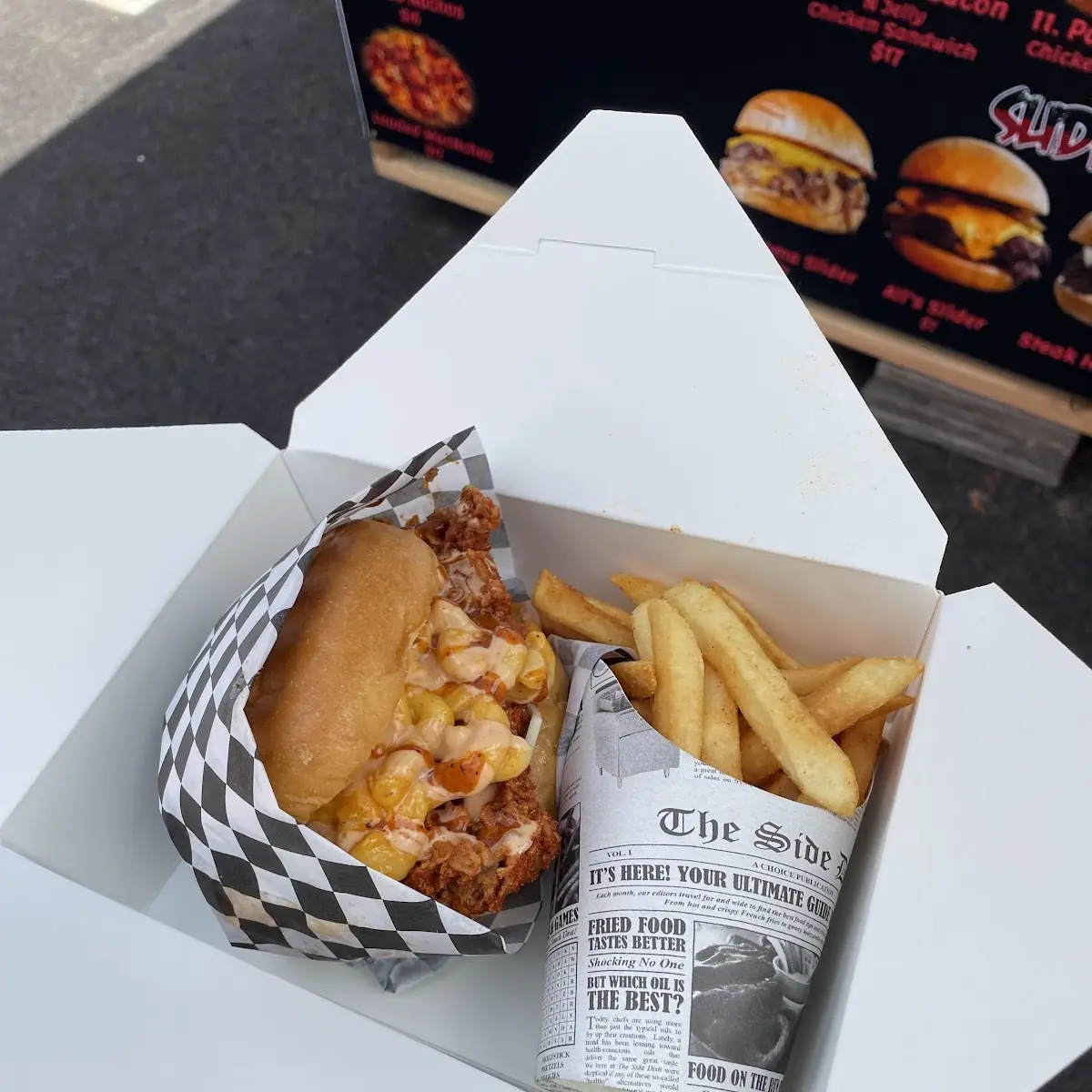 Mac and Cheese Chicken Sandwich