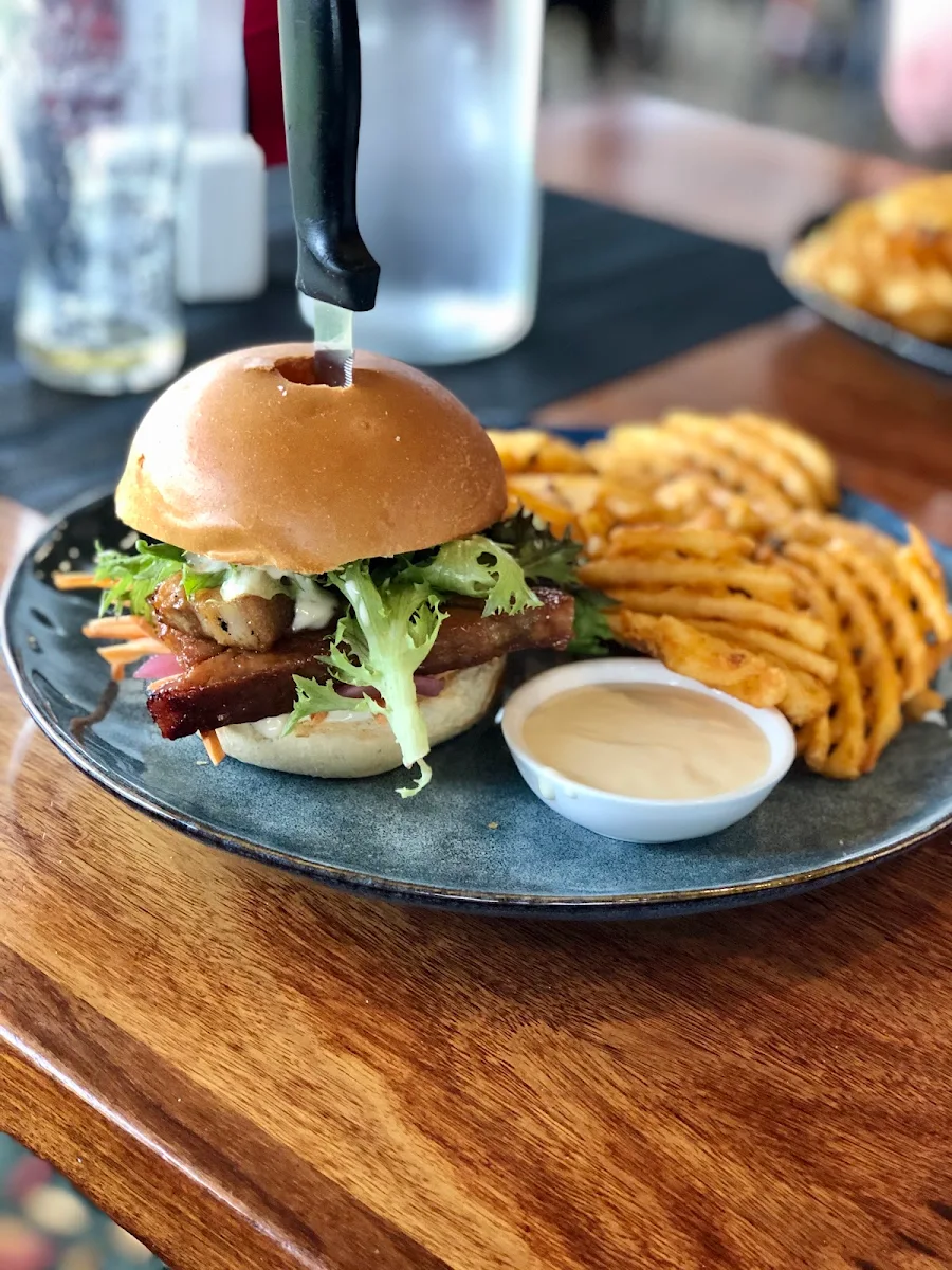Pork Belly Burger, The Range Restaurant at Mount Compass