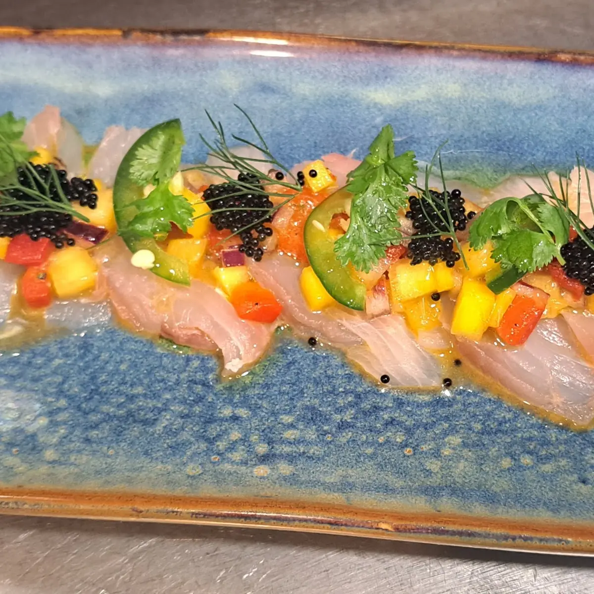 Tropical Hamachi Yellowtail Crudo