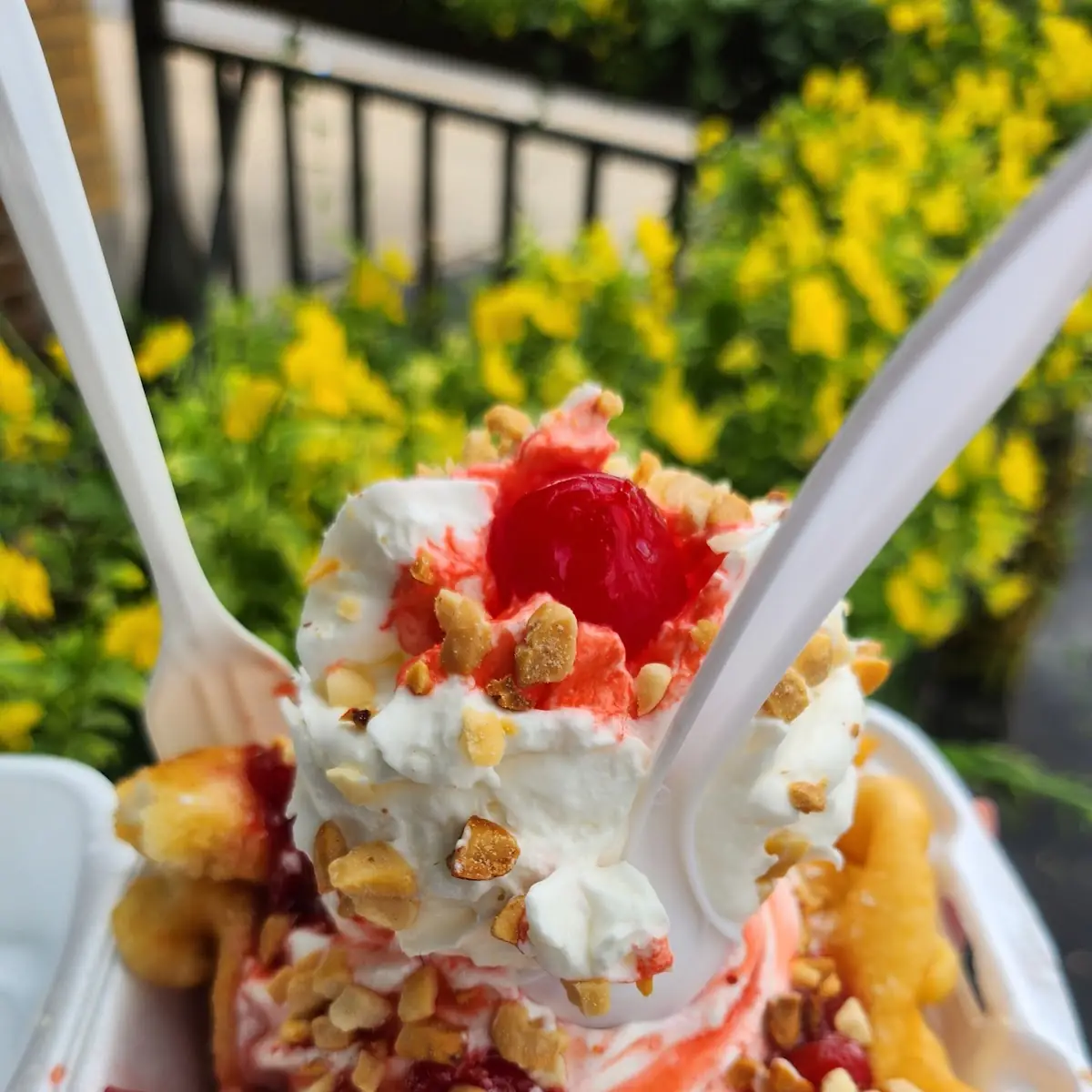 Funnel Cake Sundae
