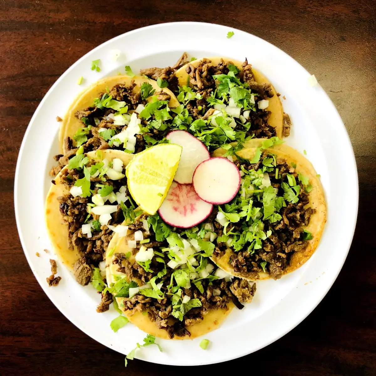 Carne Asada Tacos and Rice