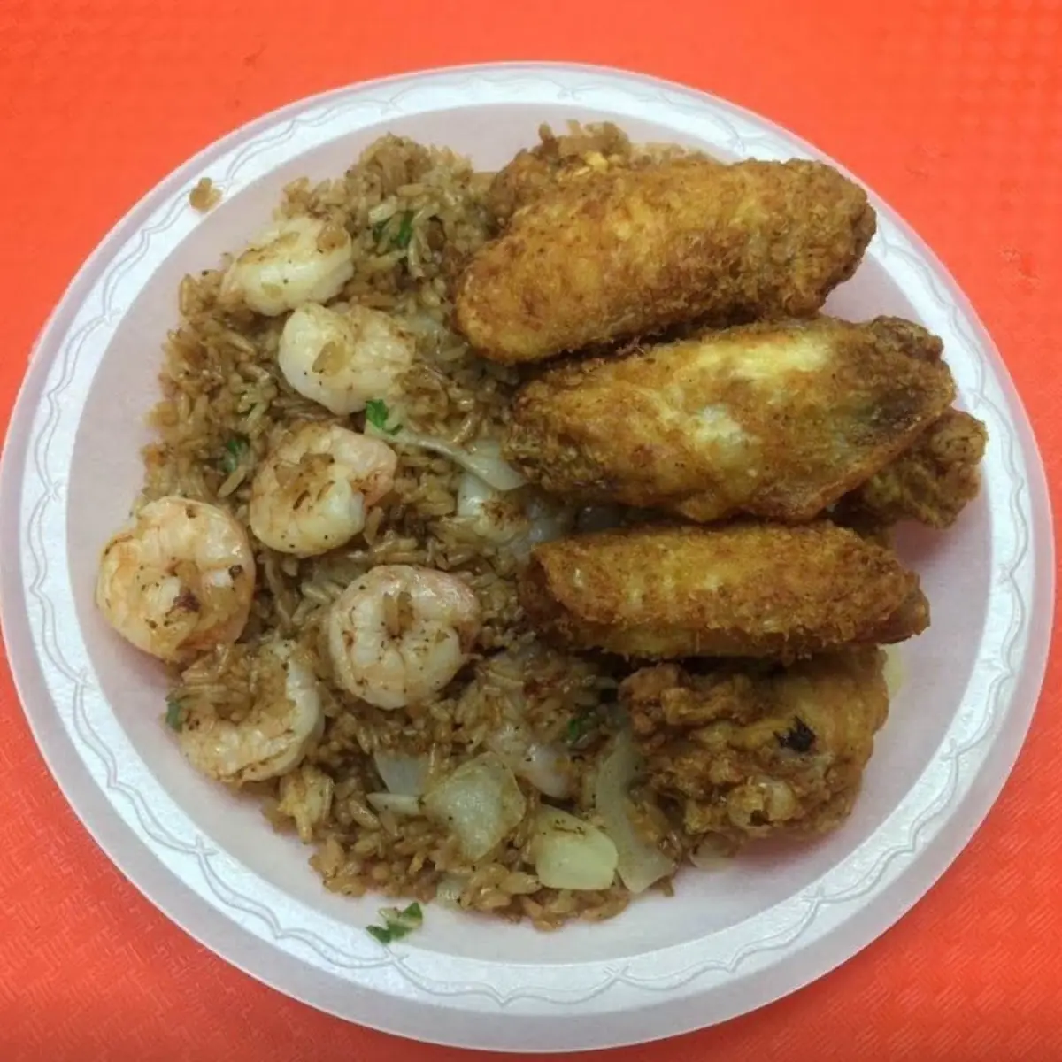 Wings with Shrimp Fried Rice 8 Pieces