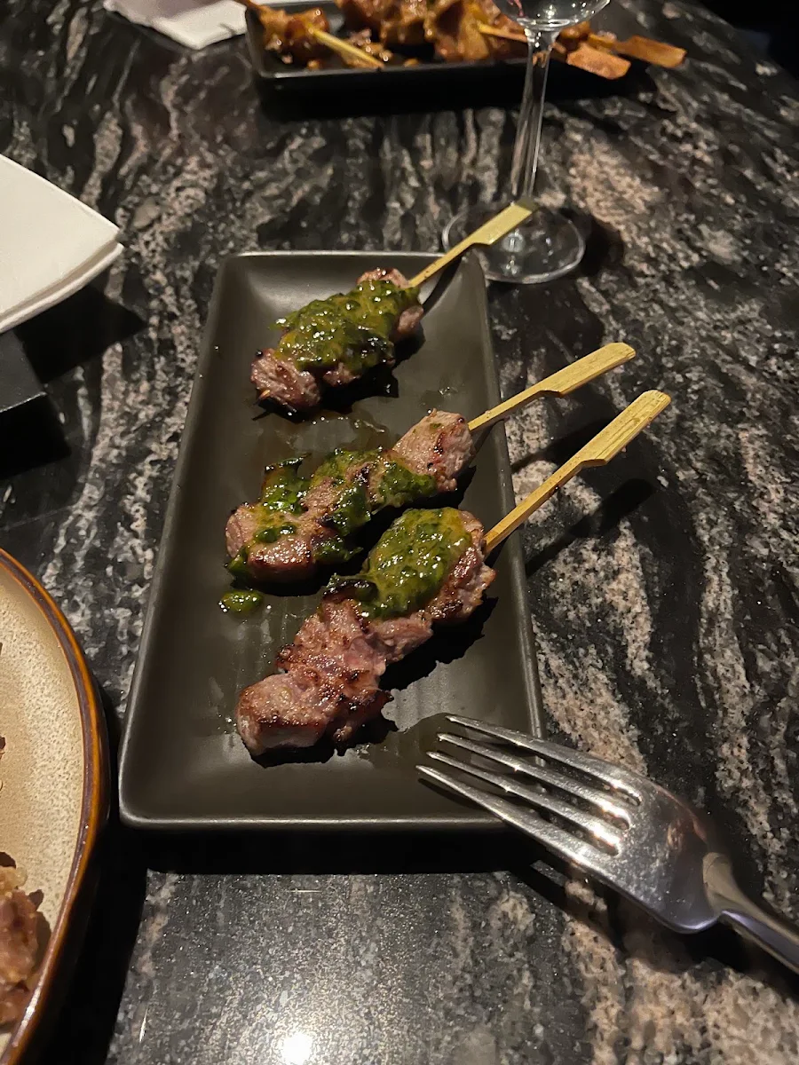 Wagyu Beef Yakitori Skewers, The Gatsby Lounge