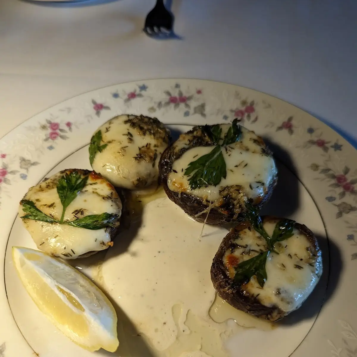 White Truffle 3 Cheese Stuffed Mushrooms