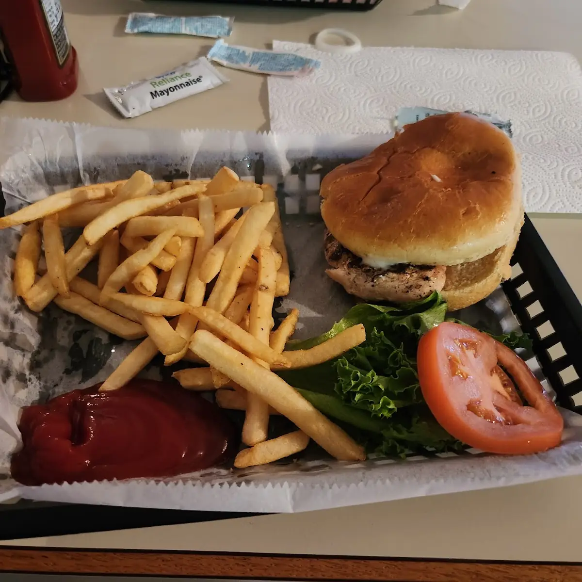 Grilled Chicken and Fries